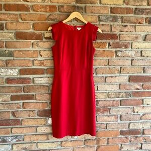 J. Crew Women’s 00 Red Midi Dress with slit